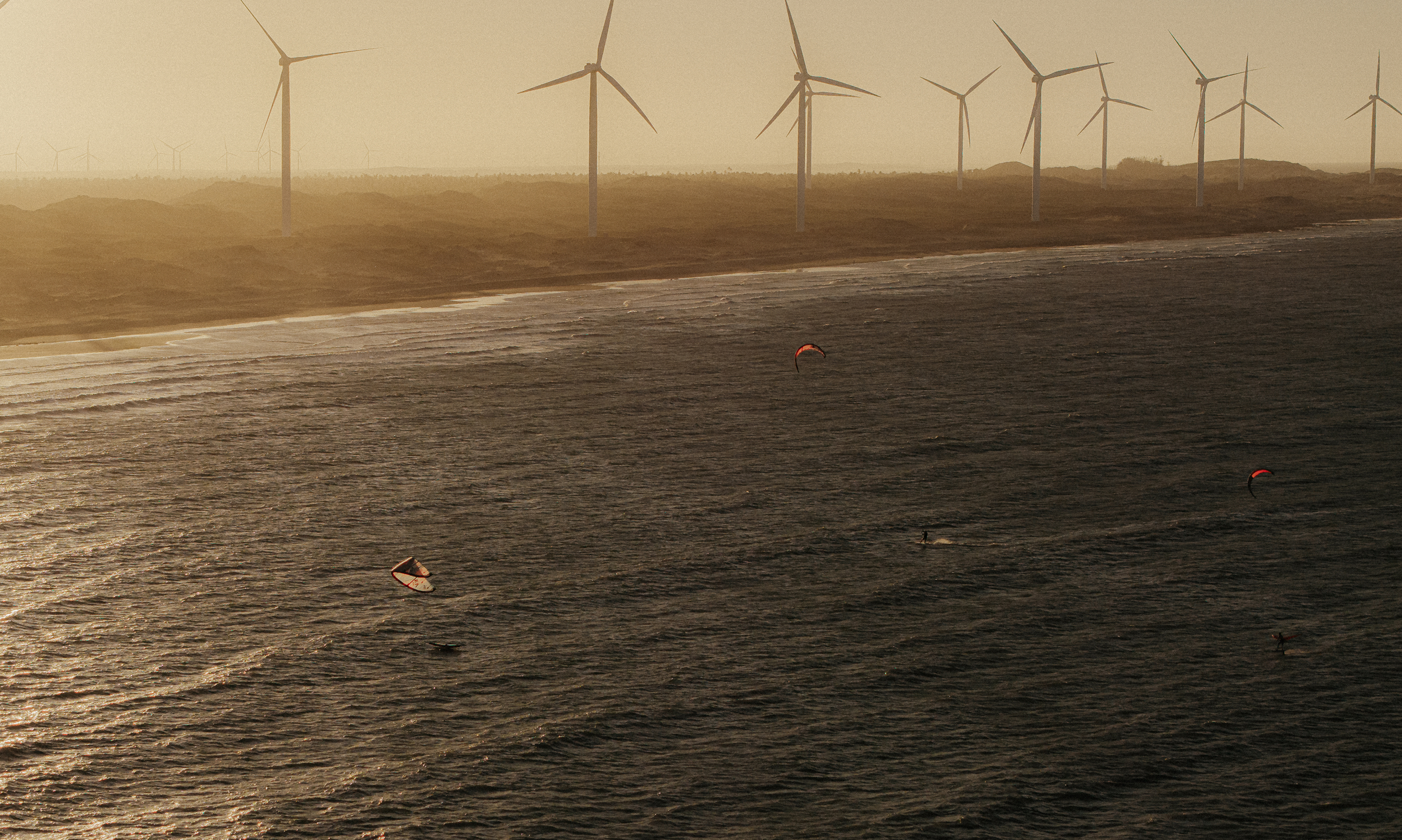 Vista da praia de Icaraizinho, cenário do Aqua de Mar
